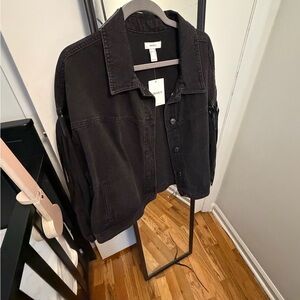 Forever 21 Black Denim Jean Jacket